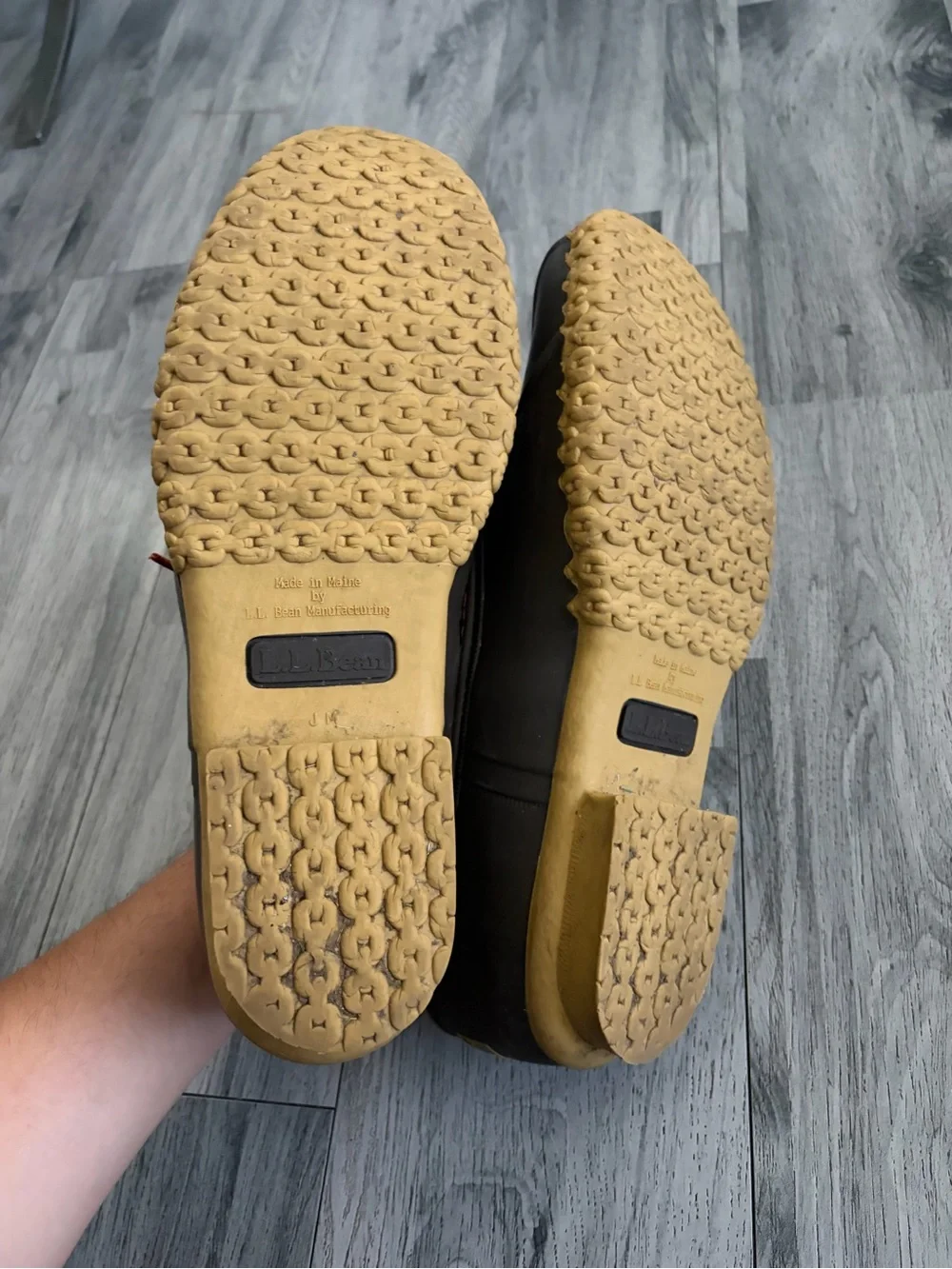 L.L. Bean Brown and Black Classic Short Duck Bean Boots